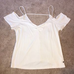 White off the shoulder Tank Top AEO